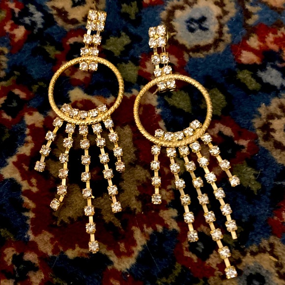 Kohl's Jewelry New Beautiful Modern Rhinestone Chandelier Drop